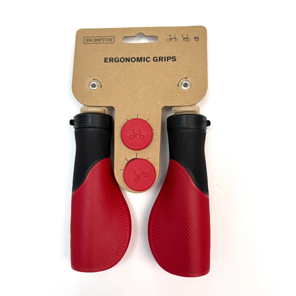 [QHBGRIP-R] Brompton Ergonomic Grips - Red