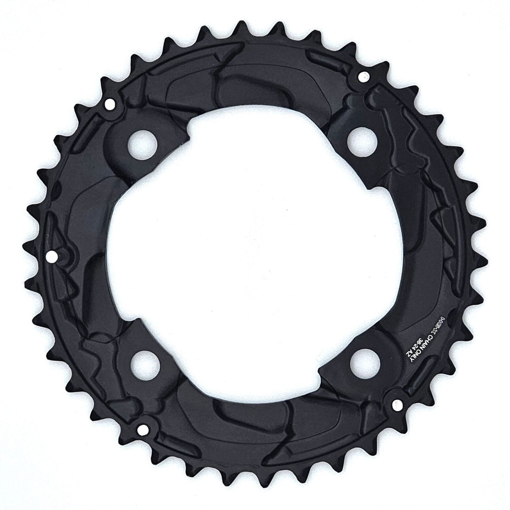 [Y1RP98080] Shimano FC-M617 Deore 10 speed double outer chainring, 38T-AZ