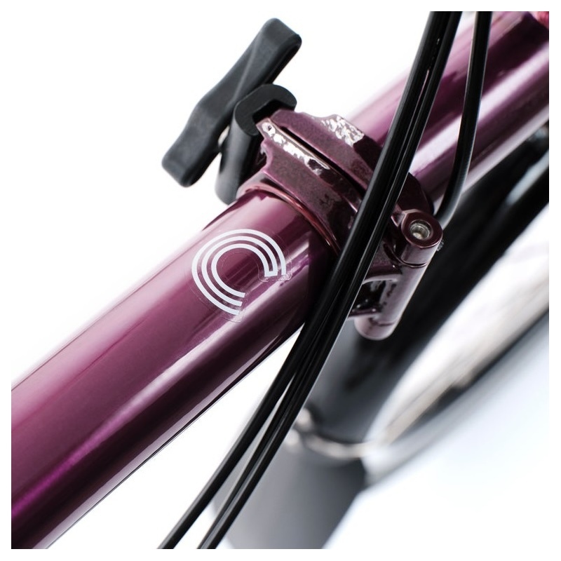 [B-C-S4R-mALaq-rALaq] Brompton C Line 4-speed low - Amethyst Lacquer with Rack