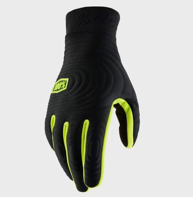 [HP-10030-00002] 100% Xtreme Brisker Glove - Fluo Yellow / Black - Medium