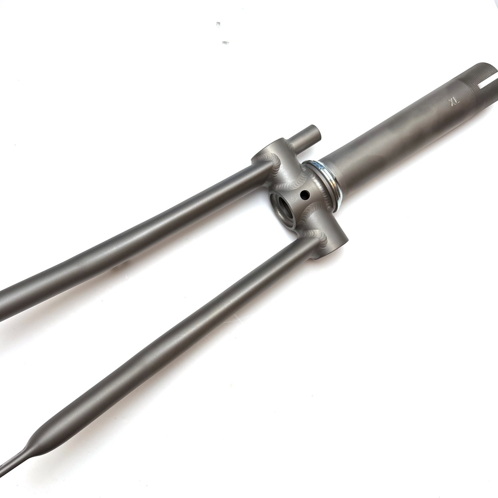 [Q103565] Superlight front forks for Brompton folding bicycle - Blasted titanium