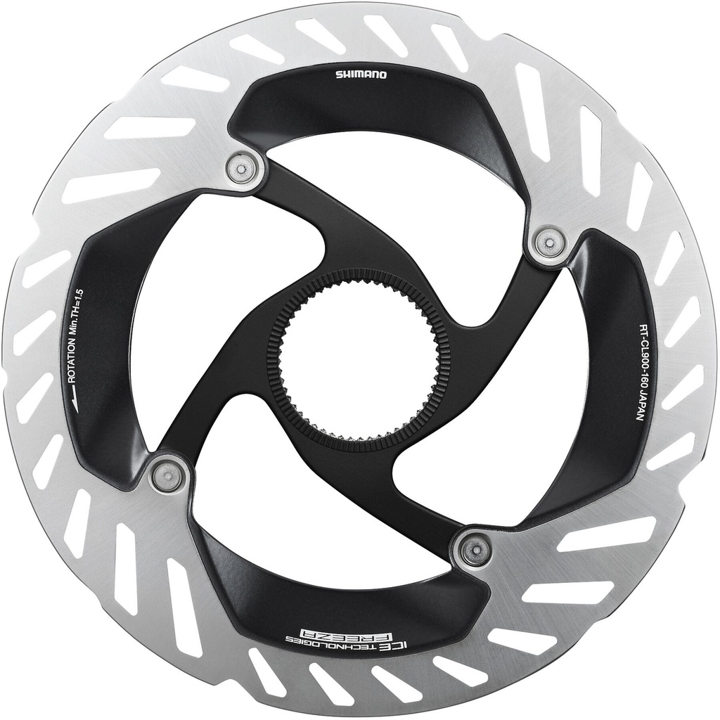 Shimano Dura-Ace RT-CL900 Ice Tech FREEZA rotor with internal lockring, 160 mm