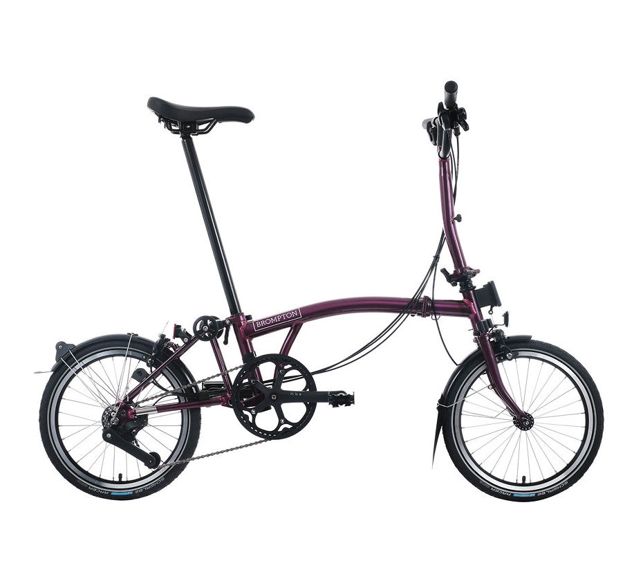 [B-C-M4L-mALaq-rALaq] Brompton C Line 4-speed Mid - Amethyst Lacquer