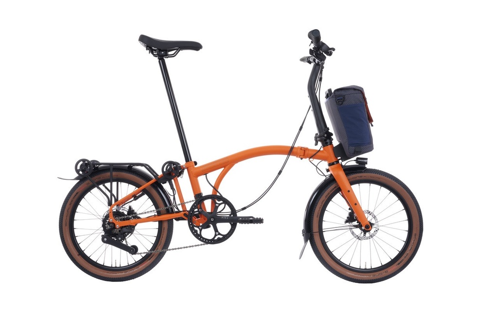 [B-GE-S4R-mAO-TYGO] Brompton Electric G Line folding bike (Adventure Orange, small, Schwalbe G One)