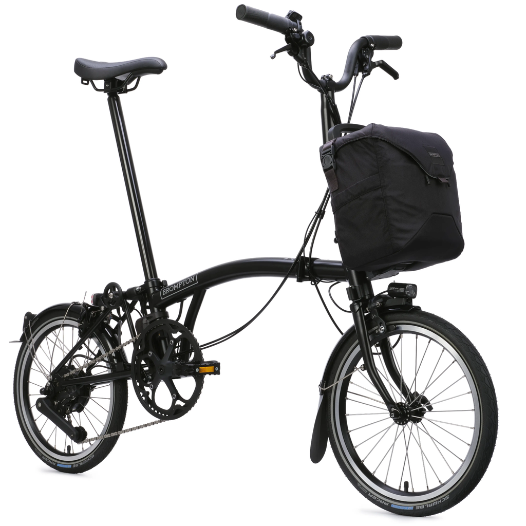 [QE-C-M4L-mBK] Brompton Electric C Line 4-speed folding bike (Mid, Black)