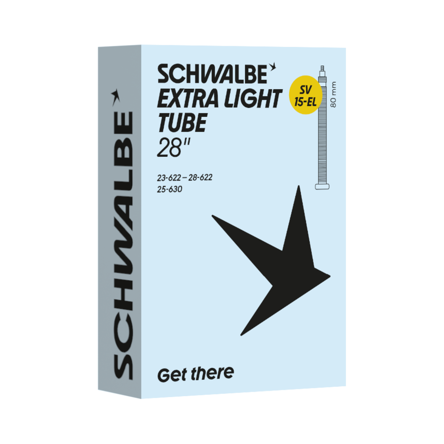Schwalbe SV15-EL 700x23-28C inner tube 80mm presta valve