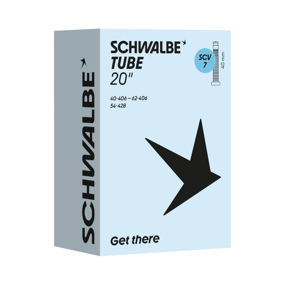 [SCV7] Inner tube 20 x 1.50 - 20 x 2.40 inch by Schwalbe - SCV7 Clik valve