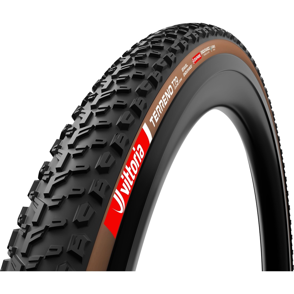 [11A01182] Vittoria Terreno T70 Coarse Loose 700x55c Gravel Endurance Brown G2.0 Tubeless Ready Tyre
