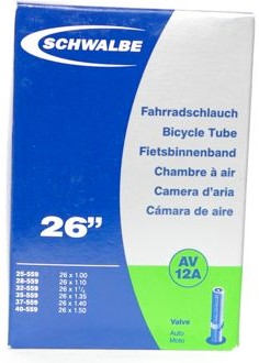 Inner tube 650x32-45c (26x1 1/4- 1.75) by Schwalbe - Schrader valve