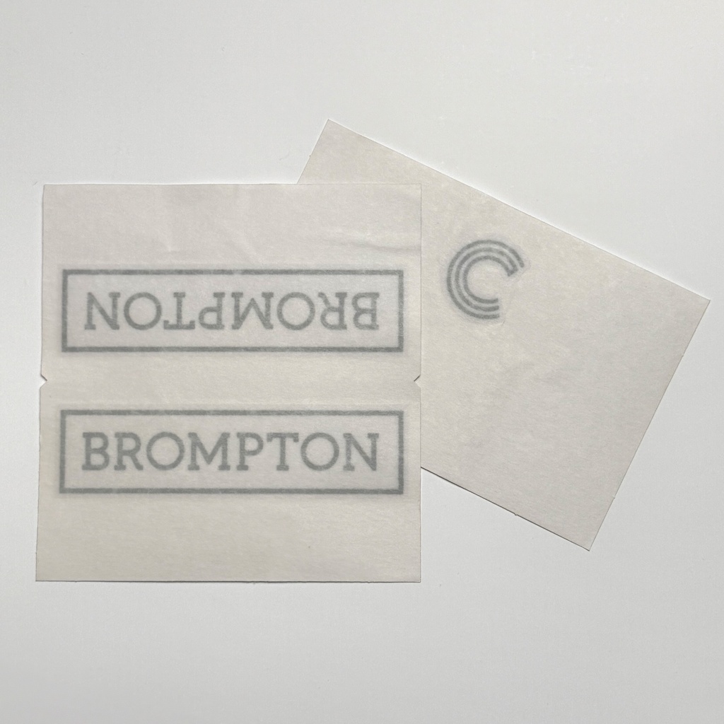 Brompton decal set - C Line - Silver