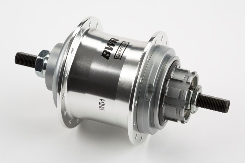 [QHUBR3-BWR] Brompton 3-spd WIDE-RANGE hub+internals (for 6-spd)