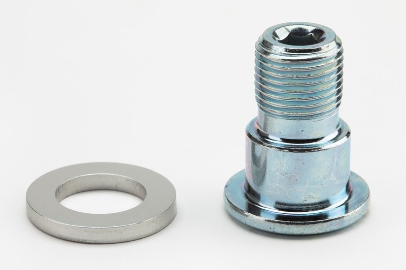 [QPEDBOLTRH] Brompton Pedal axle and bolt, RIGHT hand thread, steel