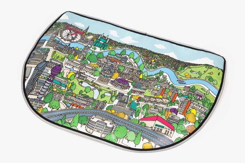 [QSBFLAP2-GRAPHIC] Brompton S bag London Skyline replacement cover