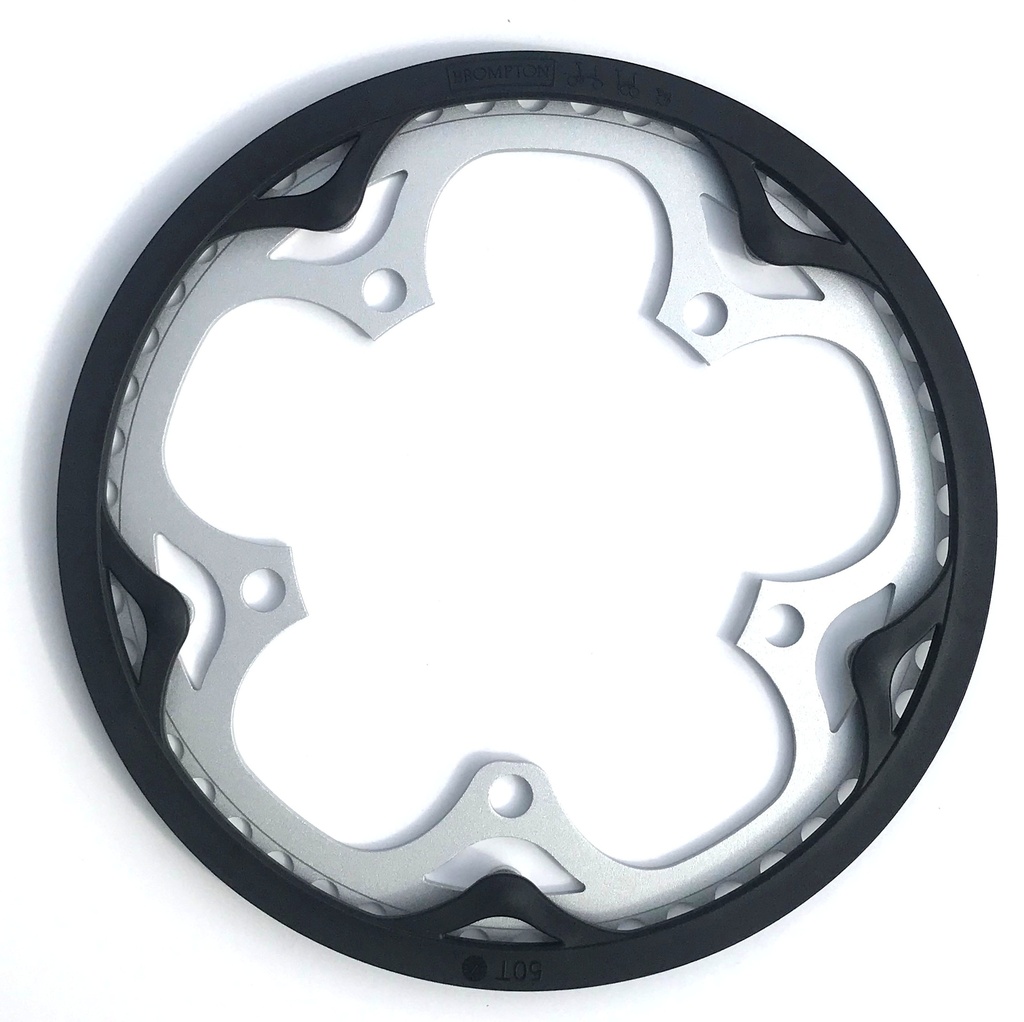 [QCHRINGA-SPI-50] Brompton 50T chain ring / guard assembly for spider crankset