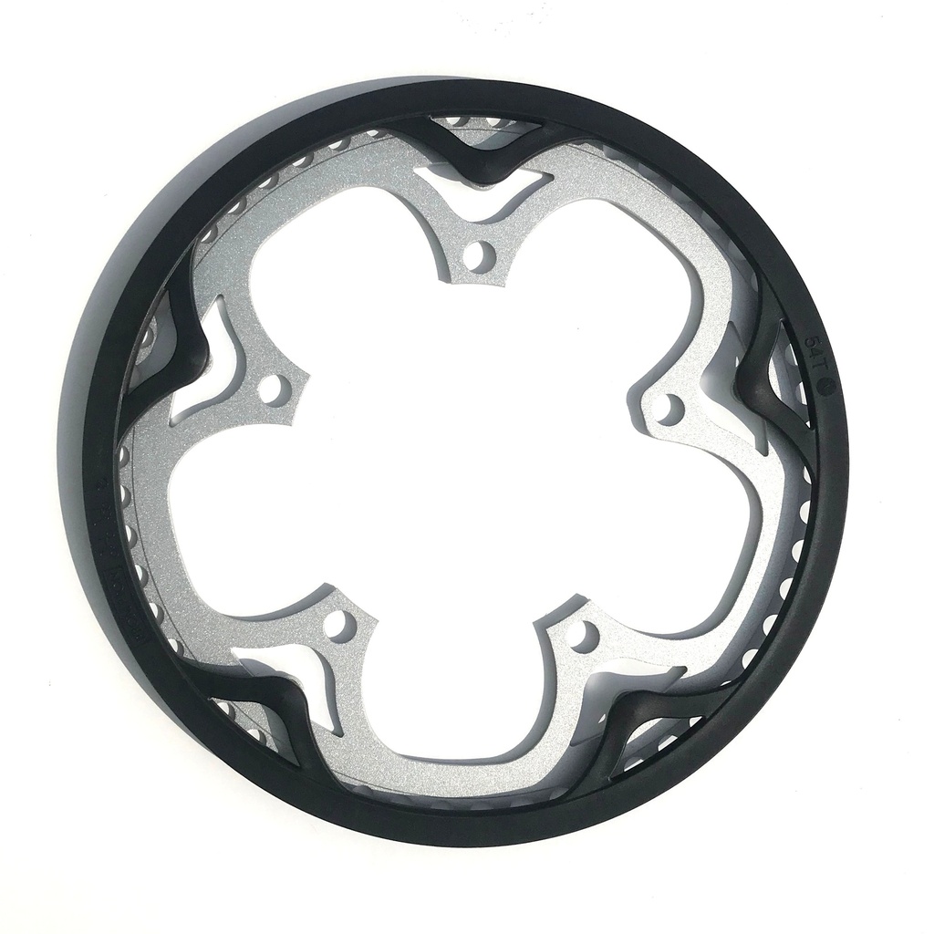 [QCHRINGA-SPI-54] Brompton 54T chain ring / guard assembly for spider chainwheel