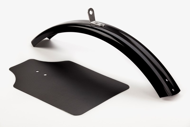 Brompton BLACK front mudguard blade and flap