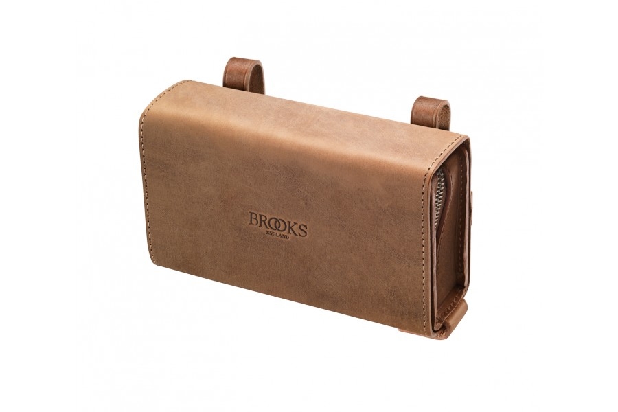 [B2767A07210] Brooks D shaped Tool Bag - Aged/Dark Tan