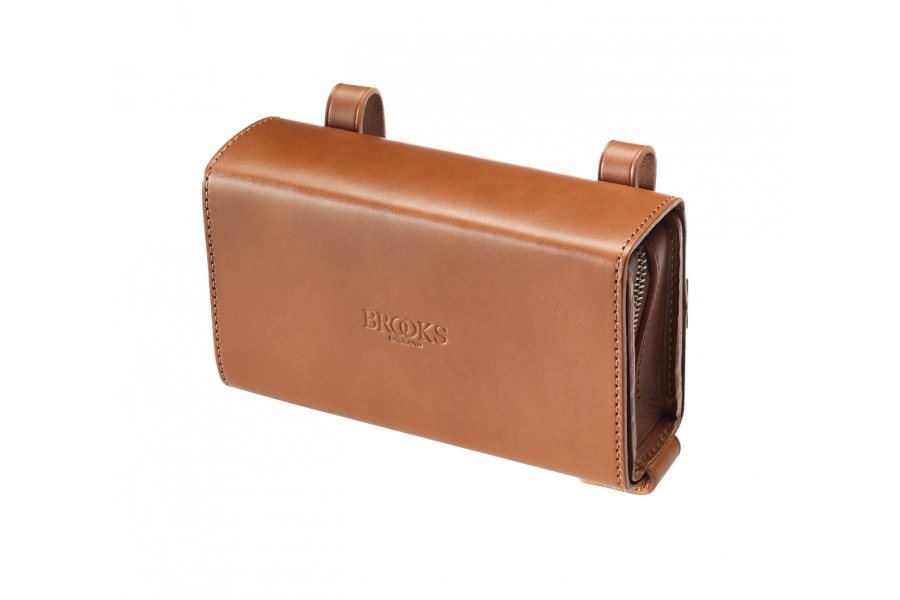 [B2767A07203] Brooks D shaped Tool Bag - Honey