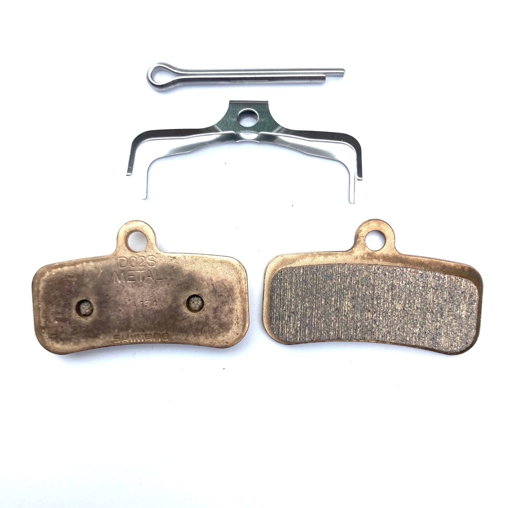 [D02S-MX] Shimano D02S metal disc brake pads and spring for BR-M810 Saint / Zee