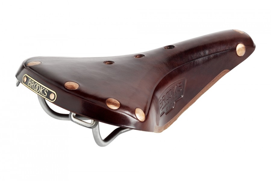 [B211A27205] Brooks B17 Titanium Men's Saddle - Brown
