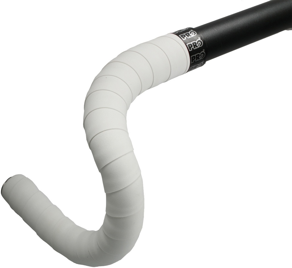 [PRSTA0004] Pro Bar tape with bar end plugs and fixing tape, white