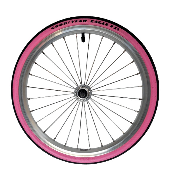 [17.30.349.V008] Goodyear Eagle F1 pink Brompton tyre