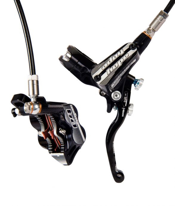 [T3E4NFR] Hope Tech 3 E4 Front Brake - No Rotor - Black R/H