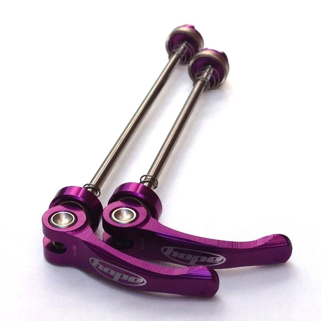 [QRSPUP] Hope MTB Quick Release Skewer Pair - Purple