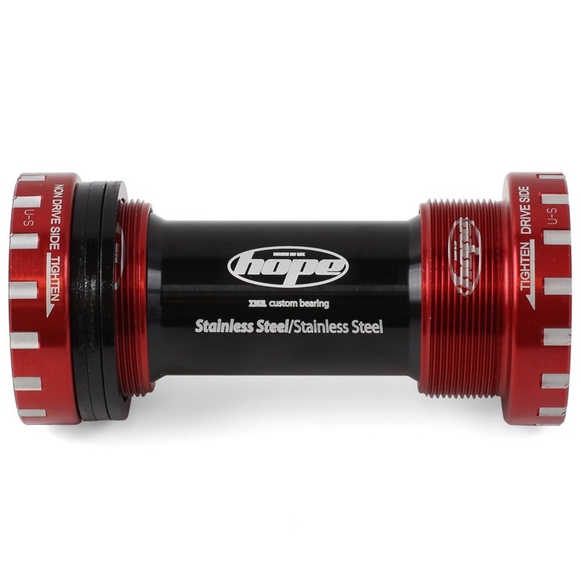 [BBSSXCR] Hope Threaded 24mm BSA MTB Bottom Bracket - red - 68/73mm