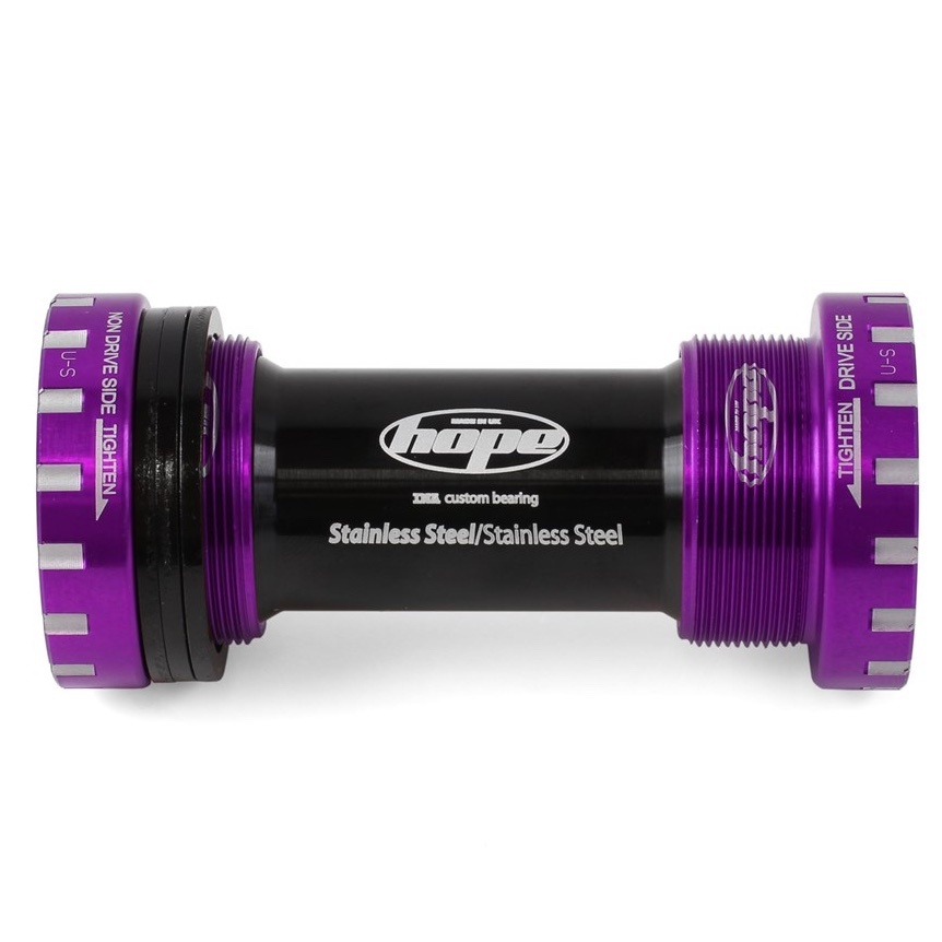[BBSSXCPU] Hope Threaded 24mm BSA MTB Bottom Bracket - purple - 68/73mm