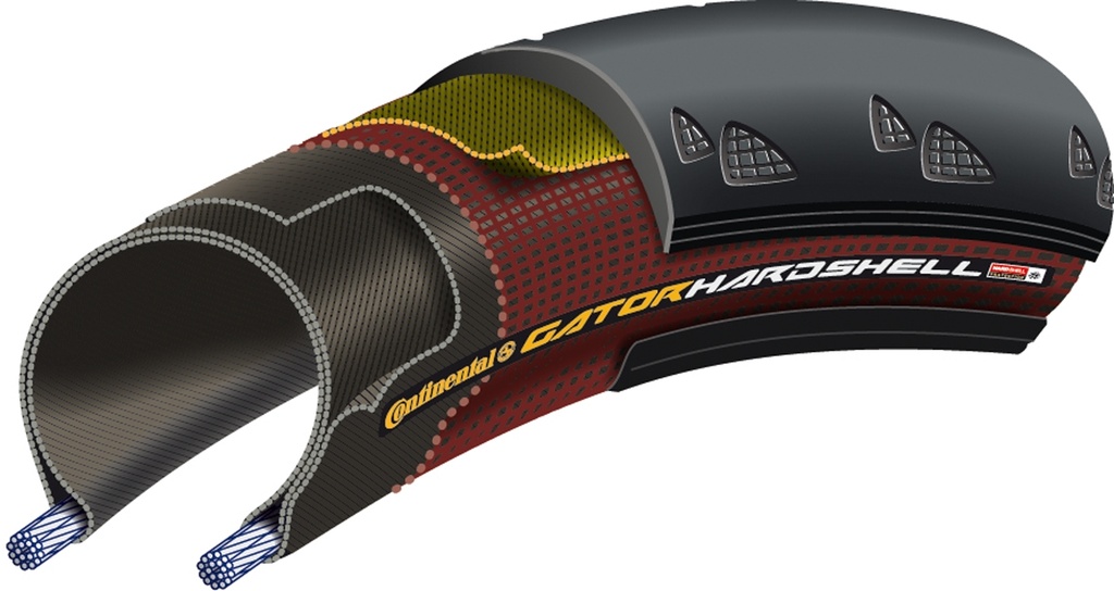 Continental Gator Hardshell 700 x 23C DuraSkin folding tyre
