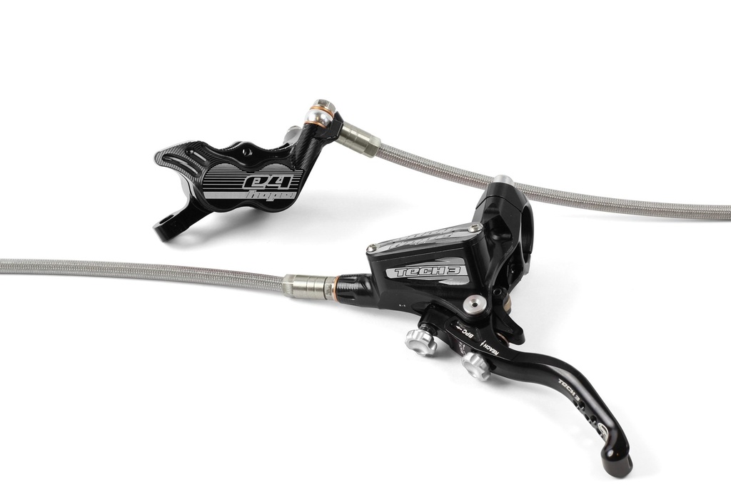 UK Spec Hope Tech 3 E4 Rear Braided- No Rotor - Black L/H