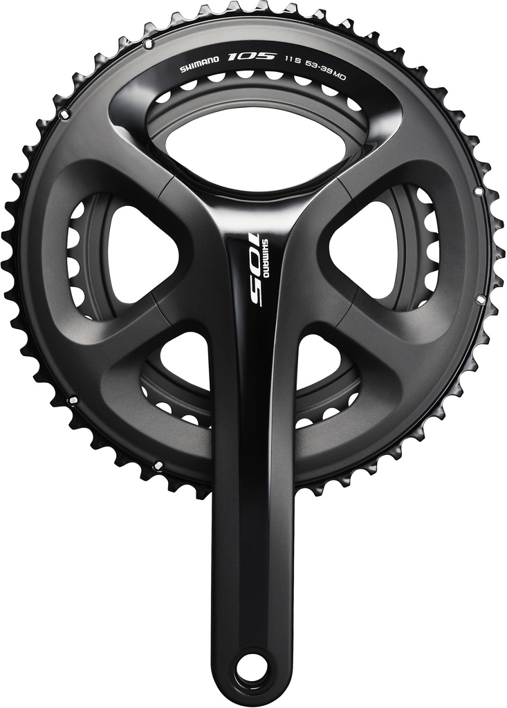[FCR7000C04L] Shimano FC-7000 105 double chainset, HollowTech II 170 mm 50 / 34T, black