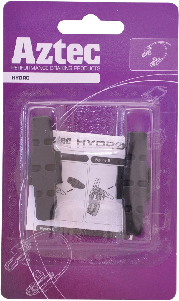 [PBA0200] Hydros brake blocks for Magura hydraulic rim brakes by Aztec