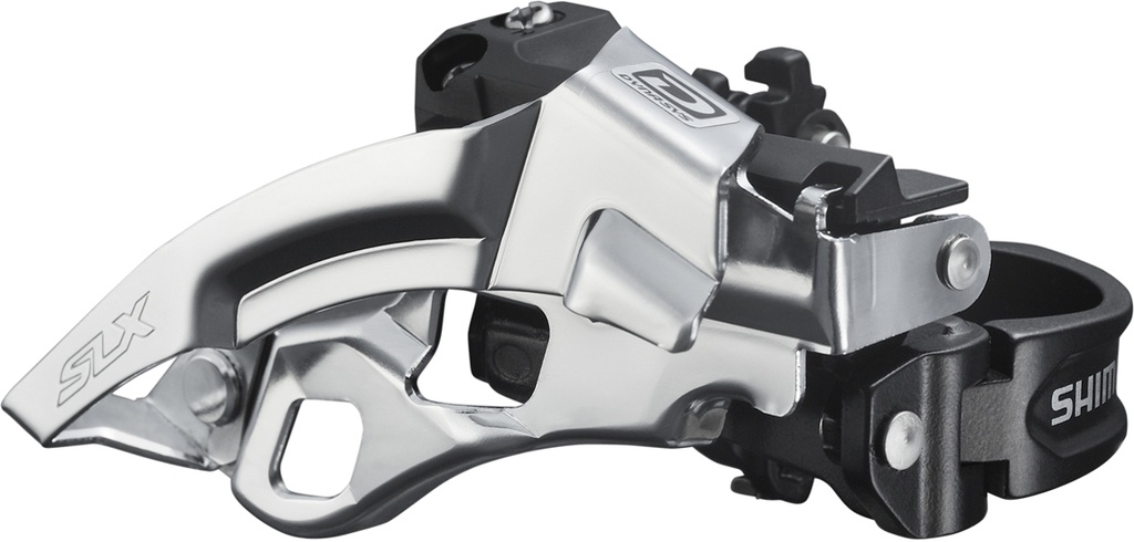 [FDM670AX6] Shimano FD-M670-A SLX 10-speed triple front derailleur, top swing, dual-pull