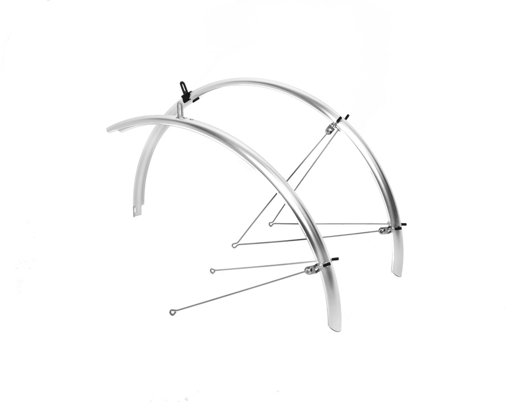 [MGMP1705] M:Part 700 x 45mm Commuter mudguards silver