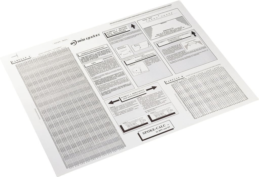 [TLDT111] DT Swiss spoke wall chart / calculator