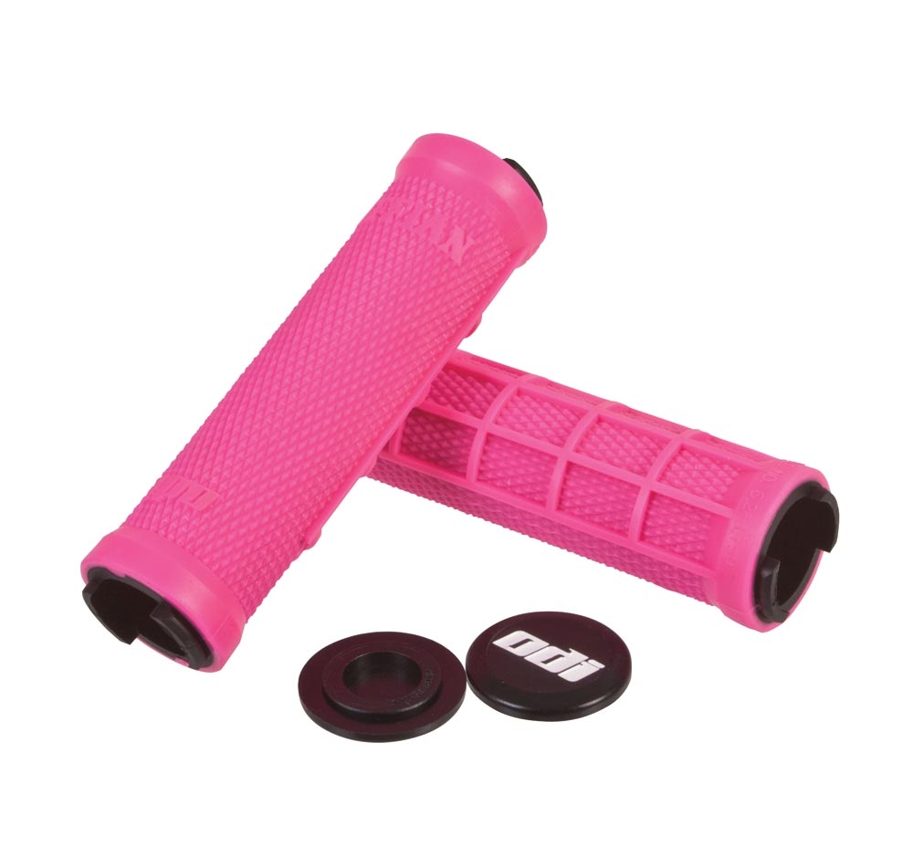 ODI Ruffian MX Lock-On Grip Pink/Black 130mm