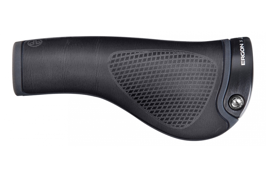[EG424000-02] Ergon GP1 Leather Handlebar grips - black