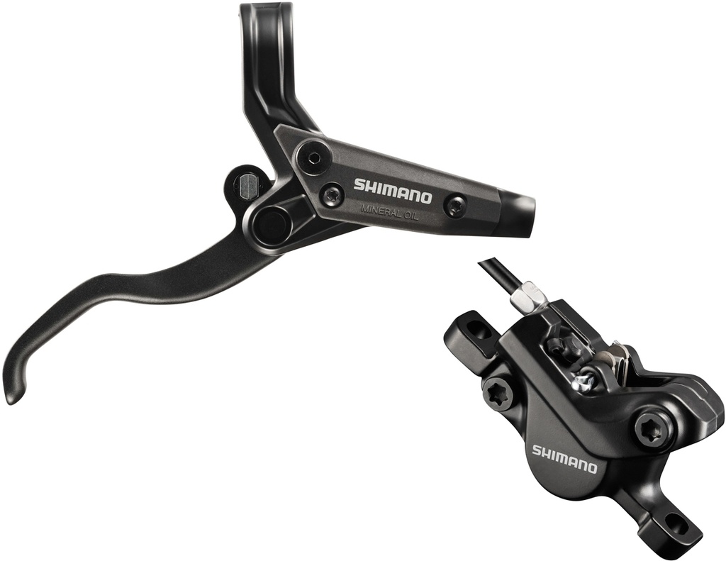 [M445LKTB R1R 1700 R] Shimano Alivio BR-M447 / BL-M445 bled disc brake lever and post mount calliper, rear