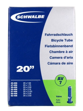 [AV7] Inner tube 20 x 1.75 - 2.5 inch - AV7 - by Schwalbe