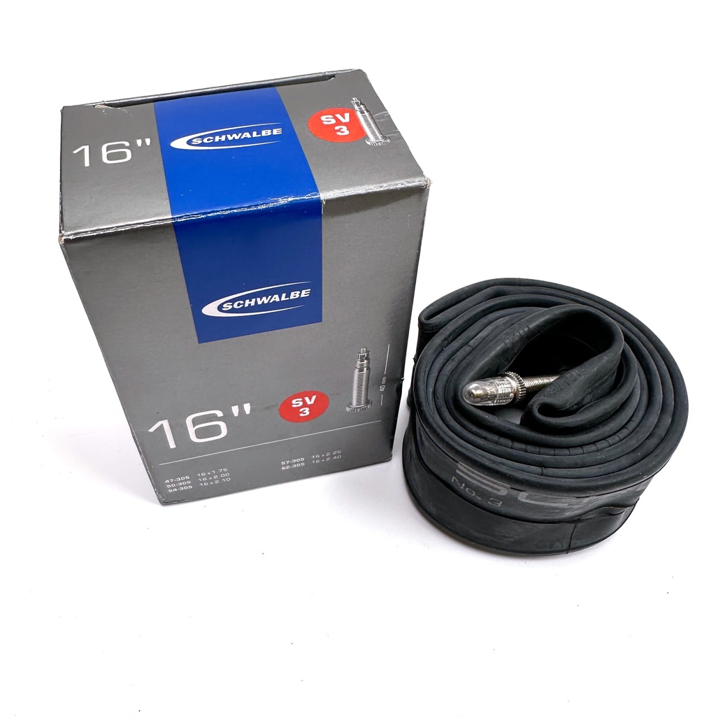 [SV3] Inner tube 16 x 1.75 - 2.125 inch from Schwalbe - SV3, presta valve