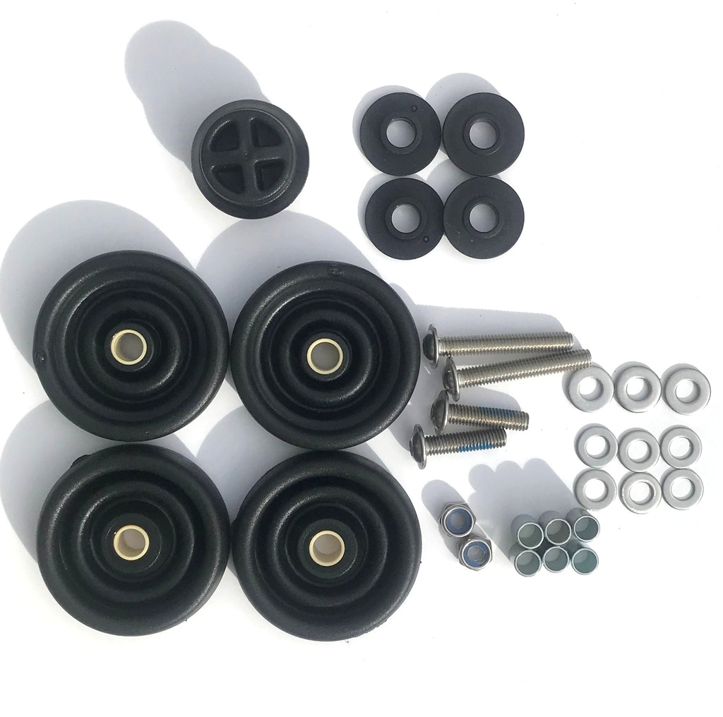 [QROLSET-R] Brompton Rollers - set of 4 - for Brompton WITH rack