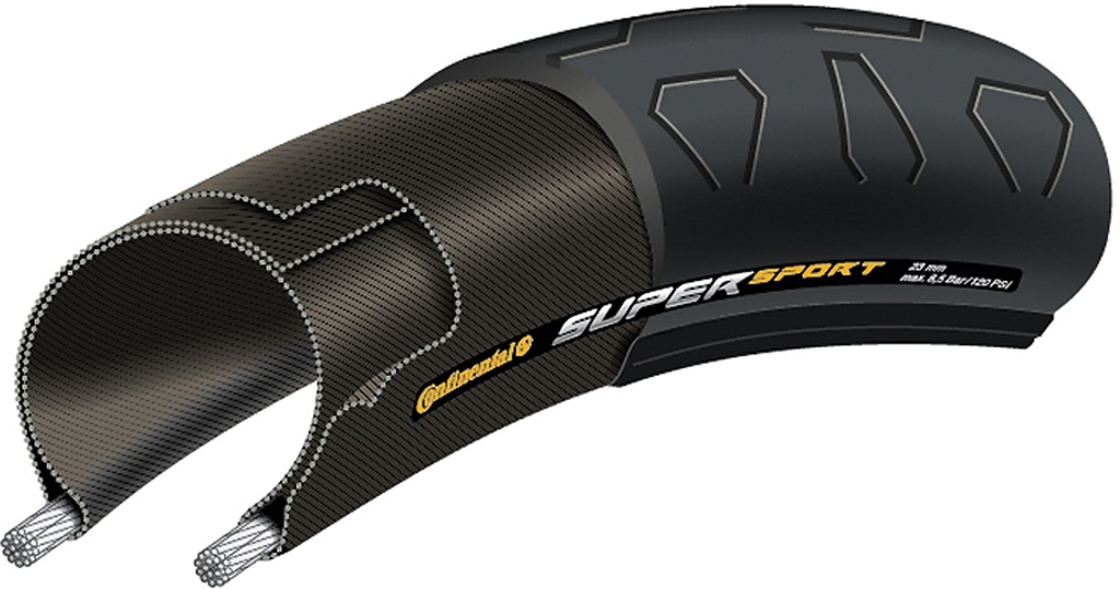 [TYC00347] Continental SuperSport Plus 27 x 1-1 / 8" Black Tyre
