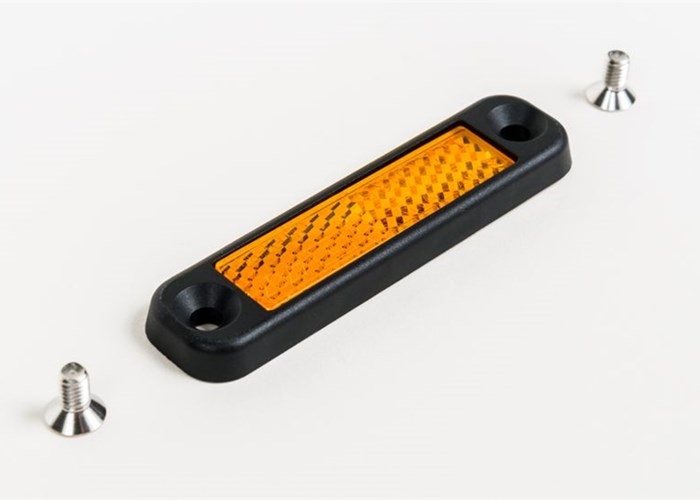 [QPEDREF[2]-BK] Brompton BLACK reflector and housing for MK2 folding pedal - QPEDREF