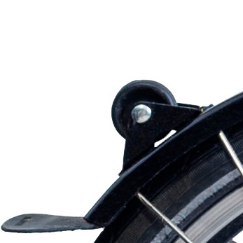 [QMGROLA-BK] Brompton BLACK mudguard roller assembly and screws (for L version)