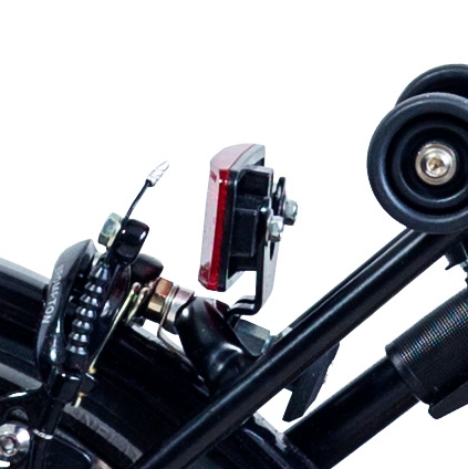 [QVBKTRLAM-NR-BK] Brompton BLACK bracket for rear battery lamp - no rack version