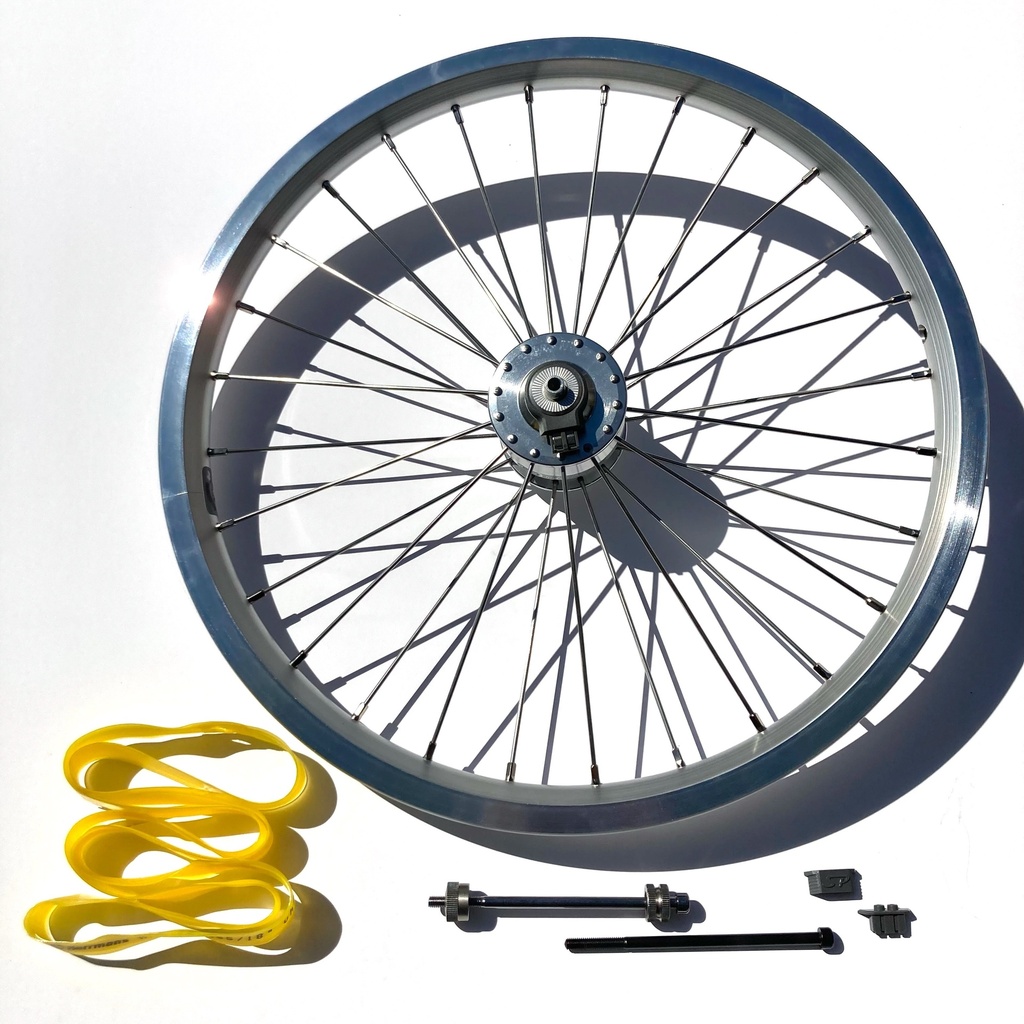 [QFWHUBDYN-SV8-SV] Front wheel - Brompton SP SV-8 hub dynamo - wheel only