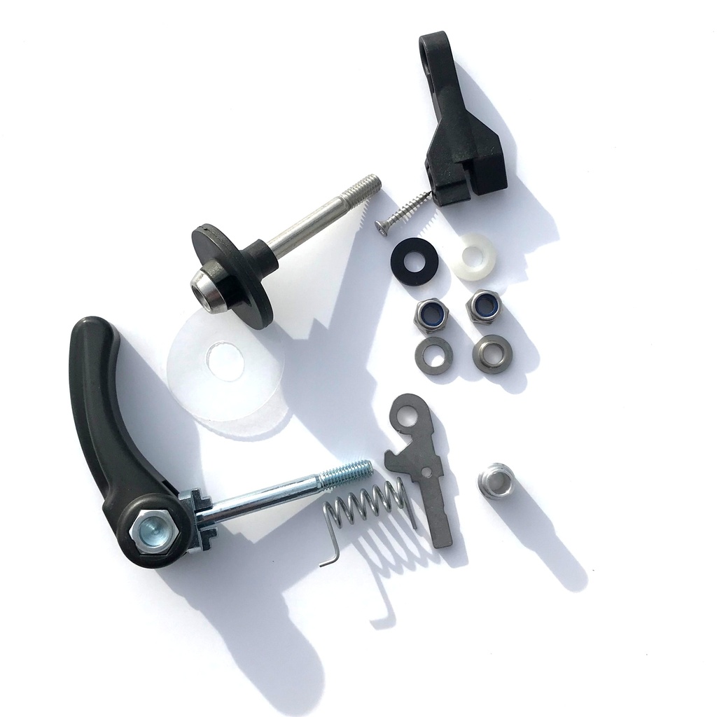[QRFCLIP-RETKIT] Brompton rear frame clip retro fit kit - WITH quick release clamp
