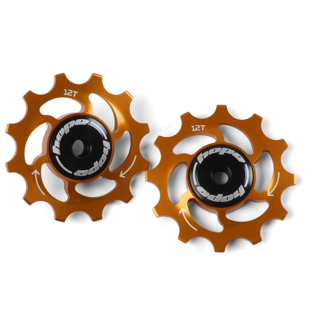 12 Tooth Hope Jockey Wheels (pair) - Orange